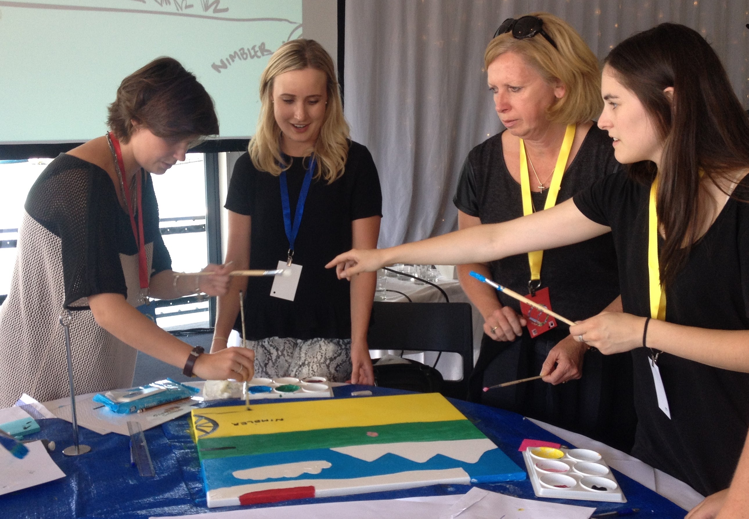 Primary Colours indoor team building exercise by CluedUp